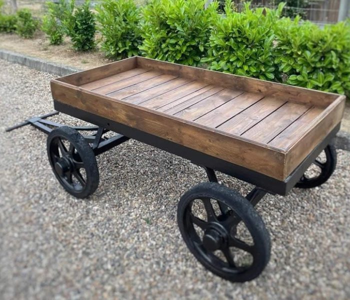 Rustic cart wedding props Berkshire